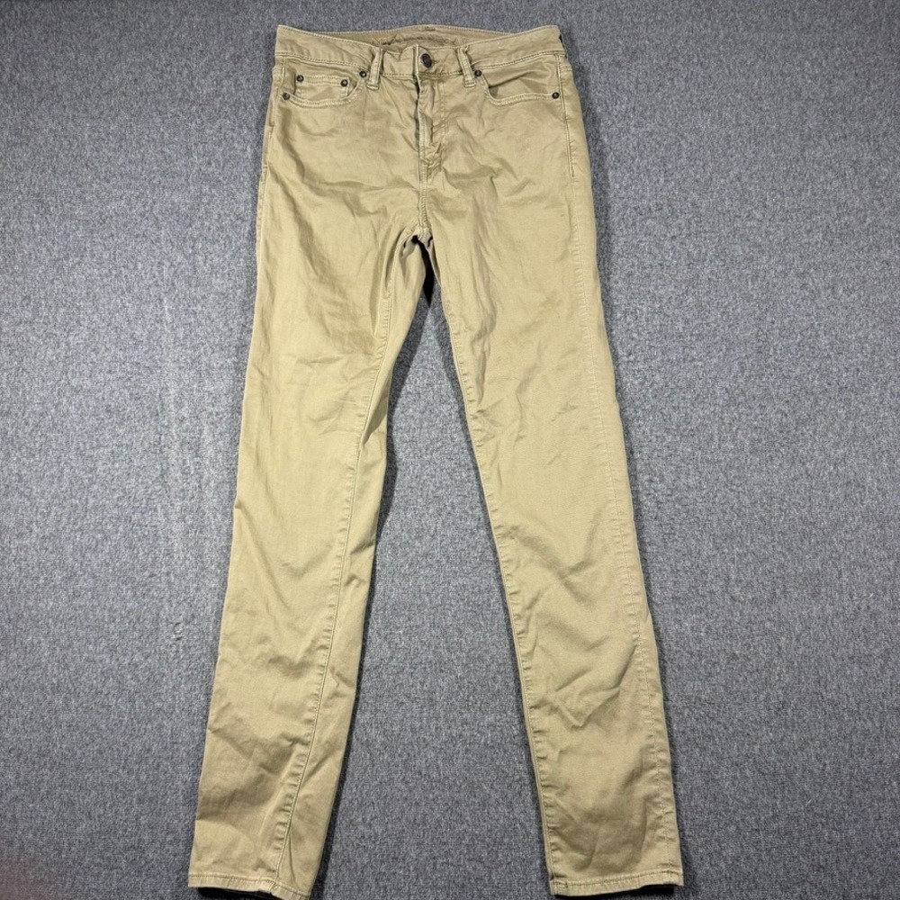 American Eagle Next Level Flex Skinny Khaki Pants Mens 30X34 Tan Slim Chino